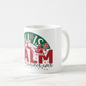 All is calm said no teacher ever christmas Kaffeetasse (VorderseiteRechts)