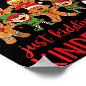 All Is Calm This Is Kindergarten Gingerbread Chris Poster (Ecke)