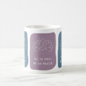 All is Well Be at Peace Motivational Kaffeetasse (Mittel)