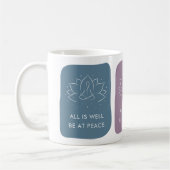 All is Well Be at Peace Motivational Kaffeetasse (Links)