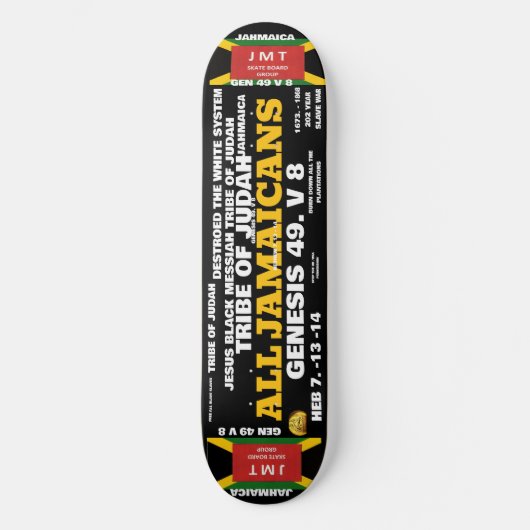 ALL JAMAICANS Skateboard (Vorderseite)