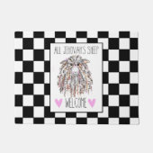 "All Jehovah's Sheep Welcome" Doormat Fußmatte (Vorderseite)