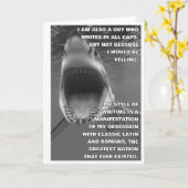 All-Kappen Haifisch-Grußkarte Karte (Gelbe Blume)