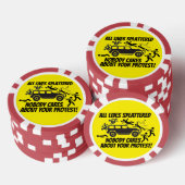ALL LIVES SPLATTERED NOBODY CARES ABOUT YOUR  POKERCHIPS (Stapel)
