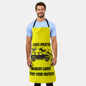 ALL LIVES SPLATTERED NOBODY CARES ABOUT YOUR  SCHÜRZE (Getragen)