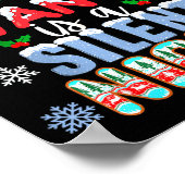 All Mama Wants Is A Silent Night Funny Mom Christm Poster (Ecke)
