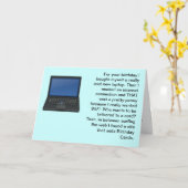 All mein Computerzeug kostet viel. Alles Gute zum Karte (Gelbe Blume)