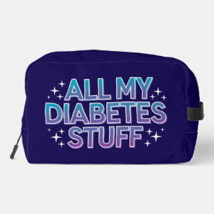 All meine Diabetes-Sachen Waschbeutel