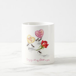 All meine Liebe zu dir bringend Kaffeetasse