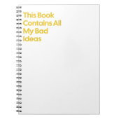 All meine schlechte Idee Notizblock (Vorderseite)