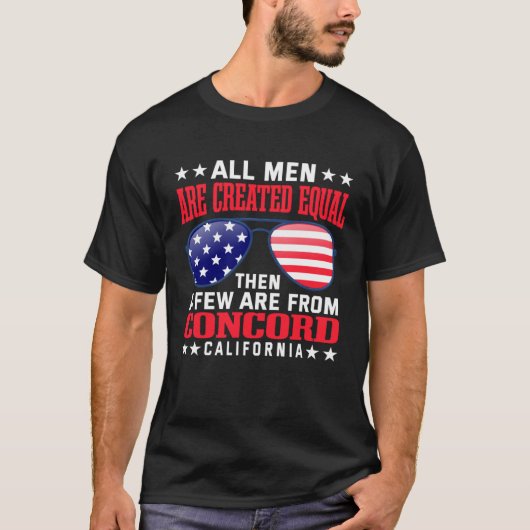 All Men Are Created Equal Concord California  Patr T-Shirt (Vorderseite)