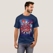  All Men Are Created Graphic Fireworks Burst T-Shirt (Vorne ganz)