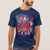  All Men Are Created Graphic Fireworks Burst T-Shirt (Vorderseite)