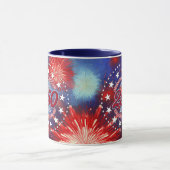  All Men Are Created Graphic Fireworks Burst Tasse (Zentrum)