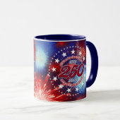  All Men Are Created Graphic Fireworks Burst Tasse (VorderseiteRechts)