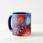  All Men Are Created Graphic Fireworks Burst Tasse (Vorderseite Links)