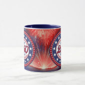 All Men Are Created Graphics Fireworks Clouds RWB Tasse (Zentrum)