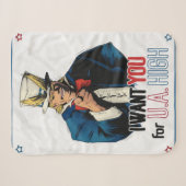 All Might Fanart Blanket Sherpadecke (Vorderseite (Horizontal))
