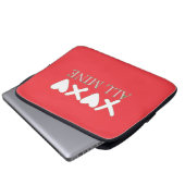 ALL MINE XOXO Valentine Shirt - Minimal Love Desig Laptopschutzhülle (Vorne Knopf)