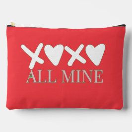 ALL MINE XOXO Valentine Shirt - Minimal Love Desig Zubehörtasche