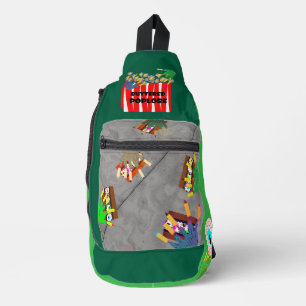 All My Friends are Zombies Druck Cut Nähtasche Crossbody Bag