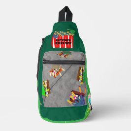 All My Friends are Zombies Print Cut Sew Bag Crossbody Bag