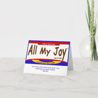 All My JoyLord Note Card, Umschlag inbegriffen Karte