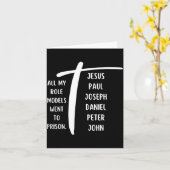 All My Role Models Went To Prison Jesus Paul Bible Karte (Gelbe Blume)