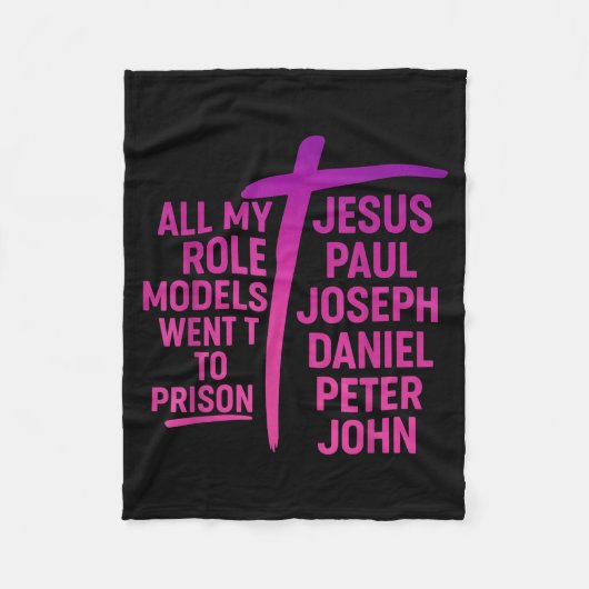 All My Role Models Went To Prison Jesus Paul Josep Fleecedecke (Vorderseite)