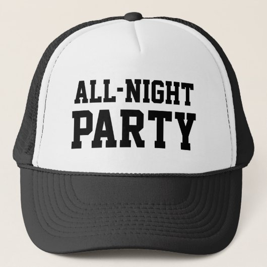All Night Party™ Trucker Hat Truckerkappe (Vorderseite)