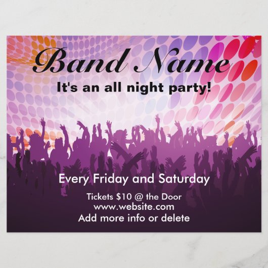 All Night PartyConcert Flyer (Vorne)