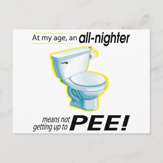 All-Nighter Postkarte (Vorderseite)