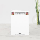 All-Occasion Note Card mit schönem Protea (Rückseite)