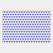 All-Occasion Royal Blue "LIEBE" mit Herzdesign Geschenkpapier Set (Vorderseite 3)