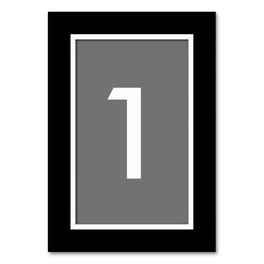 All-Occasion-Tischnummer-Karte auswählen Tischnummer (Rückseite)