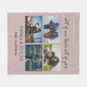 All of Me Loves All of You Photo Collage Fleecedecke (Vorderseite (Horizontal))