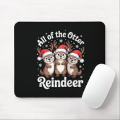 All Of The Otter Reindeer Christmas Cute Animal De Mousepad (Mit Mouse)