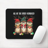 All Of The Otter Reindeer Christmas Otters Santa X Mousepad (Mit Mouse)