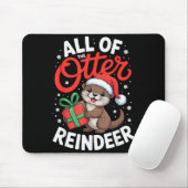 All Of The Otter Reindeer, Sea Otter Christmas Paj Mousepad (Mit Mouse)