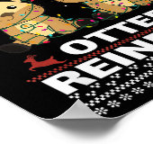 All Of The Otter Reindeer Sweet Christmas Otters Poster (Ecke)