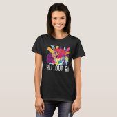 All Out Bi Flag Bisexual Rainbow Pride Bisexuality T-Shirt (Vorne ganz)