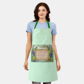 All-Over Kitchen Apron with Scripture Schürze (Getragen)