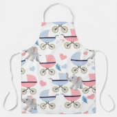 All Over Print Apron Baby Stork Stroller Elephant  Schürze (Vorderseite)