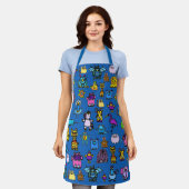 All-Over Print Apron - Blue (Adult) Schürze (Getragen)