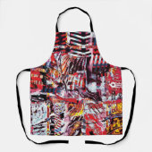 All‑Over Print Apron – Fragmented Pulse Schürze (Vorderseite)