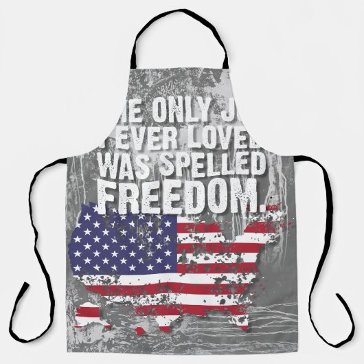 All-Over Print Apron – Freedom Job Schürze (Vorderseite)