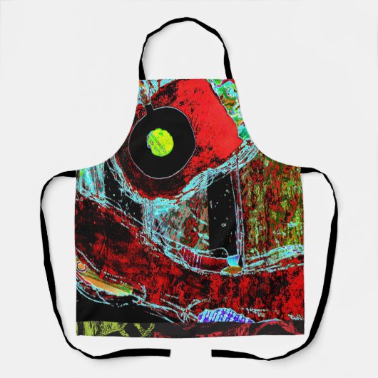 All-Over Print Apron - Frequency Serpent Abstract Schürze (Vorderseite)