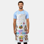 All Over Print Apron Happy Birthday Monkey Schürze (Getragen)