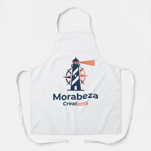 All-Over Print Apron Island Light: Morabeza Compas Schürze (Vorderseite)