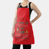All-Over Print Apron, Medium Christmas Schürze (InSitu)